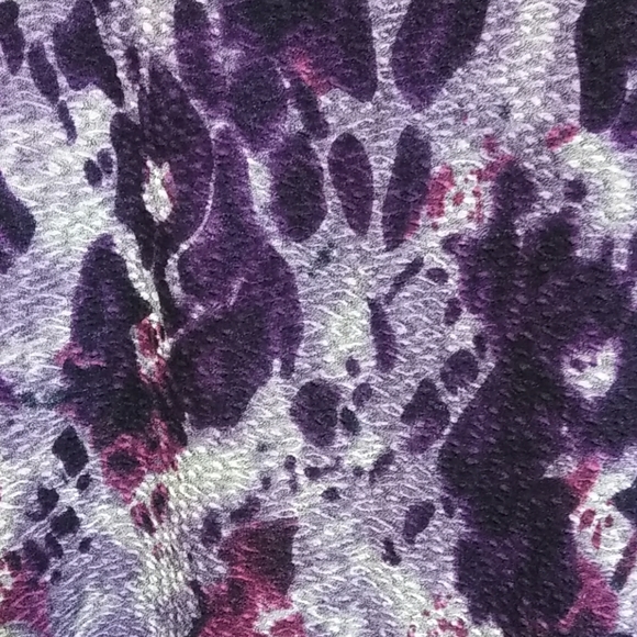 Purple colors combo 1X ladies short sleeves top - Picture 3 of 6